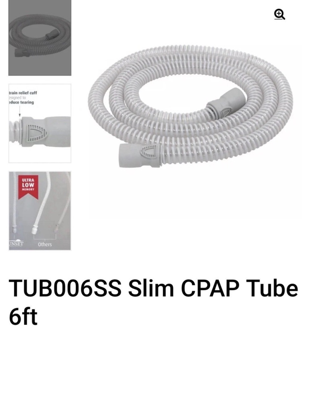 NEW | Sunset TUB006SS 6ft Sunset Slim CPAP Tubing Hose - Sealed